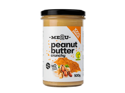Žemės riešutų kremas ME2U CRUNCHY, 500 g