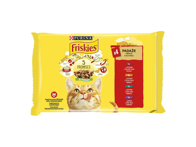 Ėdalas katėms Friskies mėsos kons. 4x85g