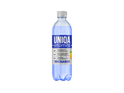 Negazuotas gėrimas UNIQA VITAMINS RECHARGE, 500 ml