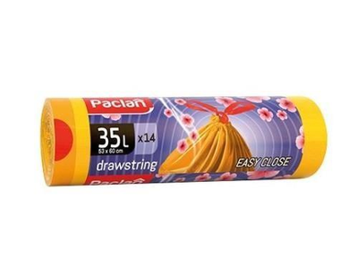 Šiukšlių maišai PACLAN aromatizuoti, užrišami, 35 l, 15 mk, 14 vnt.