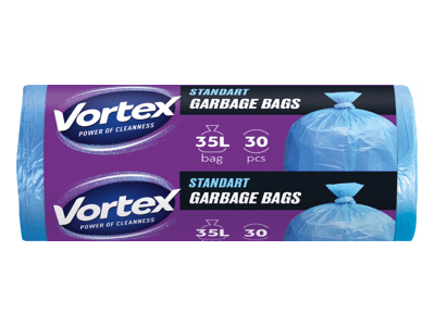 Šiukšlių maišai VORTEX BLUE, 35 l, 30 vnt., 1 vnt.