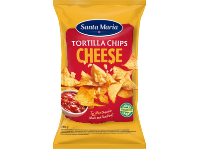 Kukurūzų traškučiai su sūriu SANTA MARIA, 185 g