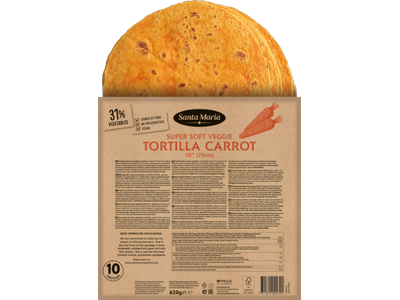 Tortilijos su morkomis 10", SANTA MARIA, 25cm, 10vnt., 620 g