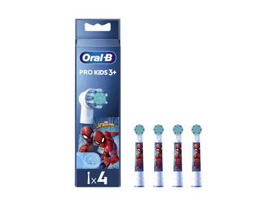 Elektrinio dantų šepetėlio galvutės ORAL-B SPIDERMAN, 4 vnt., 4 vnt.