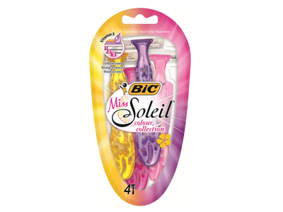 Moteriškas vienkartinis skustuvas BIC SOLEIL, 4 vnt., 4 vnt.