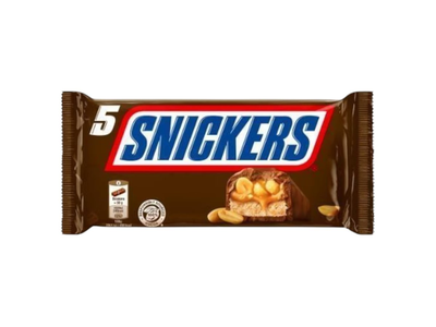 Šokoladiniai batonėliai SNICKERS, 5 vnt., 250 g