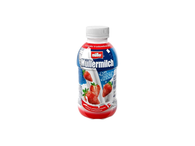 Pieno gėrimas MÜLLERMILCH, braškių skonio, 400g