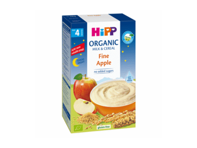 Ekol. košė HiPP su pieno ruoš. ir ob. (nuo 4 mėn.), 250 g