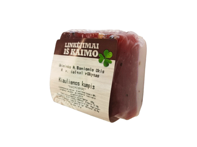 Šaltai rūkytas KAIMIŠKAS kiaulienos kumpis, a. r., 1 kg