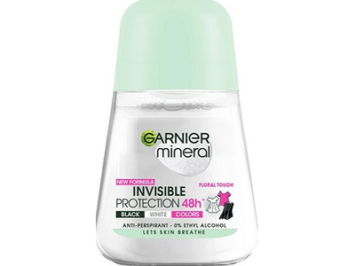 Rutulinis dezodorantas GARNIER MINERAL BWC FLORAL, 50 ml