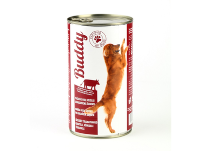 Konservuotas ėdalas šunims BUDDY, su jautiena, 1250 g