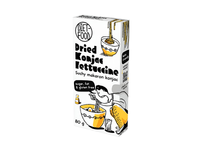 Dž. makaronai KONJAC FETTUCINE DIET-FOOD, 80g
