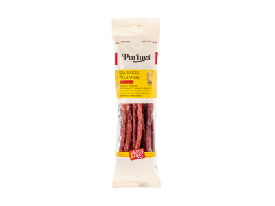Karštai rūkytos KABANOS dešrelės PORMET, I r., 120 g