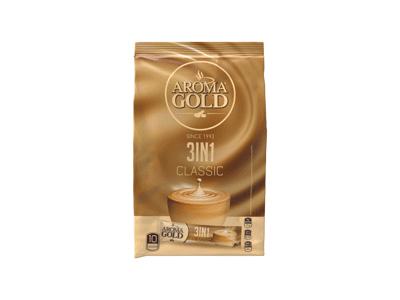 Tirpiosios kavos gėrimas AROMA GOLD 3IN1 CLASSIC, 170 g