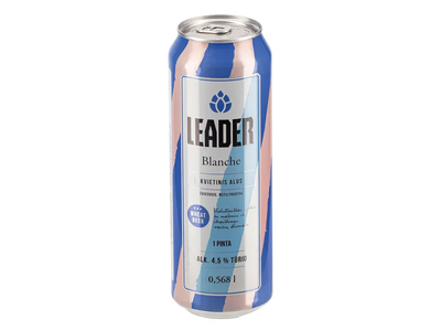 Alus LEADER BLANCH 4,5%, 568 ml