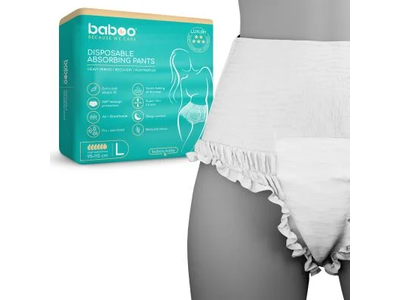 Baboo vienkartinės sugeriančios kelnaitės, L dydis, 5 vnt