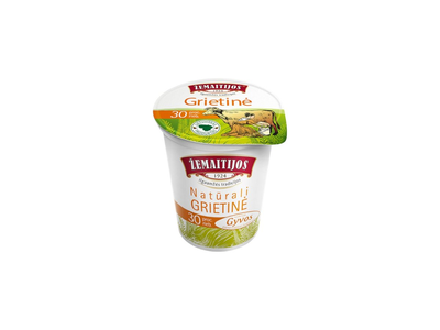 Grietinė ŽEMAITIJOS, 30% rieb., 400 g