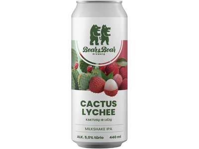Bear&Boar Cactus Lychee Milkshake 0.44 l