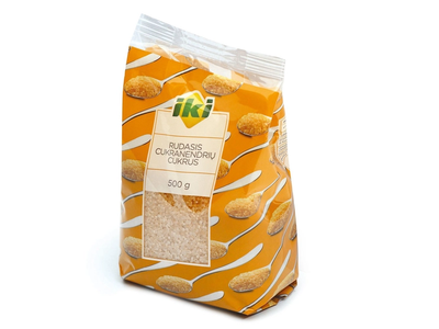 Rudasis cukranendrių cukrus IKI, 500 g