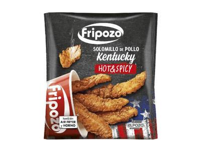 Šaldytos aštrios KENTUKIO viščiukų broilerių mėsos juostelės, 250 g