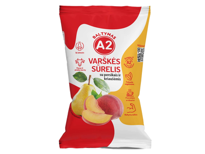 Varšk. sūrel. A2, pers., kriauš., 7,2%, 100 g