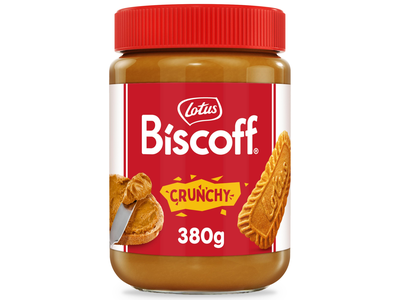 Kremas LOTUS BISCOFF, karamelizuotų sausainių, traškus, 380 g