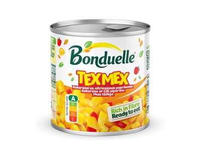 Saldžiųjų kukurūzų ir paprikų mišinys BONDUELLE, 165 g