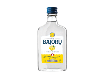 Spiritinis gėrimas BAJORŲ DEGTINĖ IR CITRINA, 200 ml