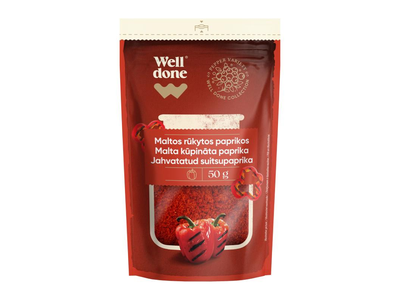 Maltos rūkytos paprikos WELL DONE, 50 g
