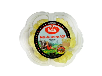 Sūrio TETE de Moine HEIDI roželės, riebumas 51%, 95 g