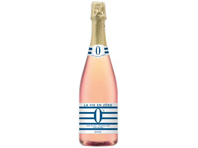 Nealkoholinis putojantis vynas LA VIE EN ZERO, rose, 0%, 0,75 l