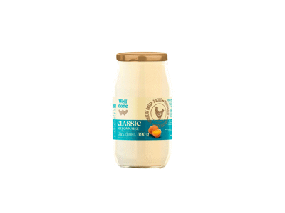 KLASIKINIS majonezas WELL DONE, 73 % rieb., 390 g