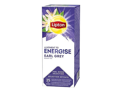 Juodoji arbata LIPTON Earl Grey, aromatizuota, 25 vnt. x 2 g.