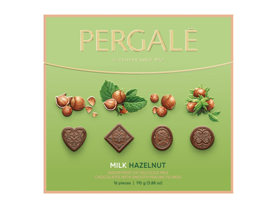 Saldainių rinkinys PERGALĖ HAZELNUT, 110 g