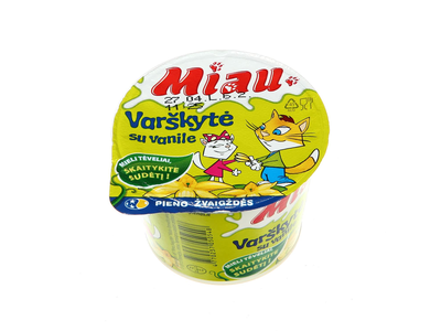 Ekologiška varškytė su vanile MIAU, rieb. 6 % rieb., 100 g