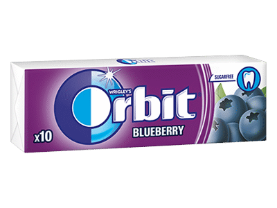 Kramtomoji guma ORBIT BLUEBERRY, 14 g