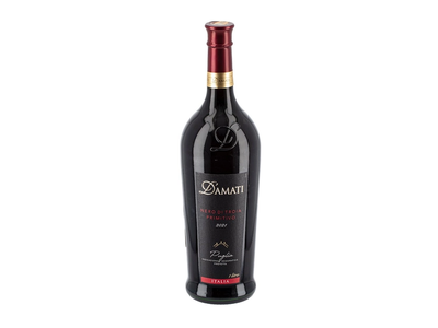 Raudonasis pusiau sausas vynas D'AMATI NERO DI TROIA PRIMITIVO 13,5%, 1 l