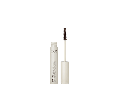 IDUN Minerals suteikiantis apimties vandeniui atsparus blakstienų tušas, rudos spalvos VATN VOLUME Nr.5018, 9 ml