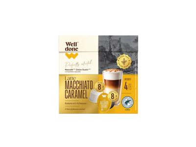 Kavos kapsulės WELL DONE LATTE CARAMEL, 153 g