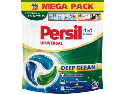 Skalbimo kapsulės PERSIL DISCS White, 60 vnt