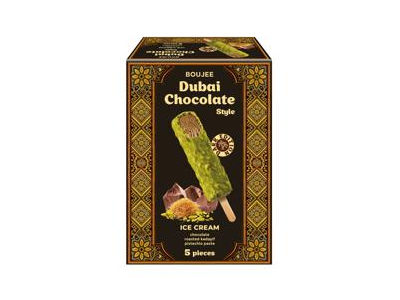 Dubajaus šokolado stiliaus ledai DARK EDITION BOUJEE, 225 g
