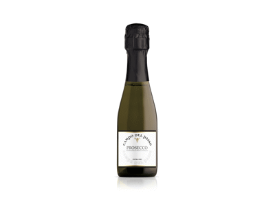Putojantis baltasis sausas vynas CAMPO PROSECCO, 0,2 l, 200 ml