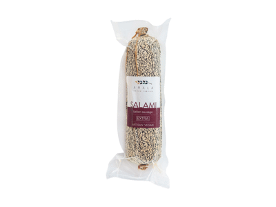 Rūkyta veganiška dešra SALAMI EXTRA AMALA, 250 g