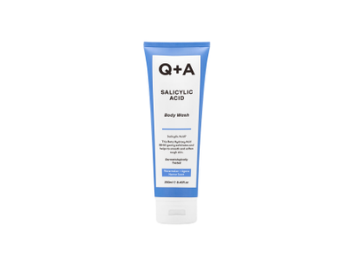 Q+A kūno prausiklis su salicilo rūgštimi, 250 ml