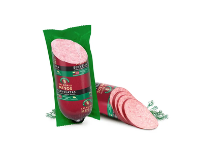 Karštai rūkytas servelatas KAI NORISI MĖSOS, a. r., 400 g