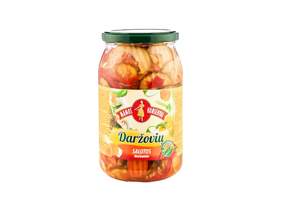 Daržovių salotos marinuotos MAMOS KONSERVAI, 820 g