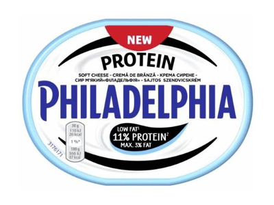 Tepamasis sūris PHILADELPHIA EXTRA PROTEIN, 2,5 % rieb., 175 g
