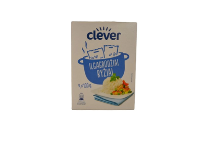 Ilgagrūdžiai ryžiai CLEVER, 400 g.