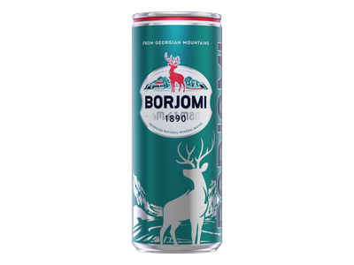 Mineralinis vanduo BORJOMI, gazuotas, 0.33l, skardinė D