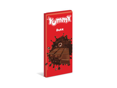 Tamsi saldžioji kakavos plytelė YUMMY, 85 g